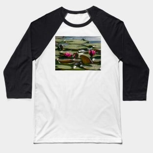 Pond with Water Lilies Baseball T-Shirt